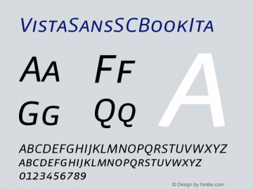 ☞VistaSansSCBookIta Version 4.0; release; ttfautohint (v1.5);com.myfonts.easy.emigre.vista-sans.sc-book-italic.wfkit2.version.32Um图片样张