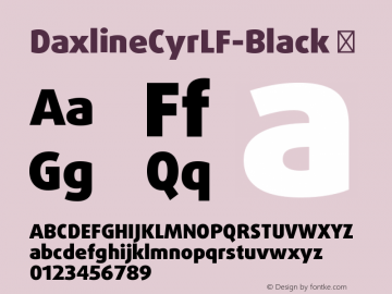 ☞DaxlineCyrLF-Black Version 5.001; ttfautohint (v1.5);com.myfonts.easy.fontfont.daxline.cyr-lf-black.wfkit2.version.38mT图片样张