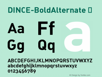 ☞DINCE-BoldAlternate Version 4.460 2001; ttfautohint (v1.5);com.myfonts.easy.fontfont.ff-din.ce-bold-alternate.wfkit2.version.38Do图片样张