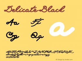 ☞Delicate-Black Version 001.000;com.myfonts.easy.cubo.delicate.black.wfkit2.version.3edv图片样张