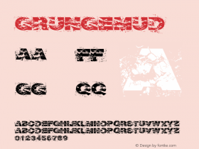 ☞Grungemud Version 1.000; ttfautohint (v0.95) -d;com.myfonts.easy.otto-maurer.grunge.mud.wfkit2.version.3ftE图片样张