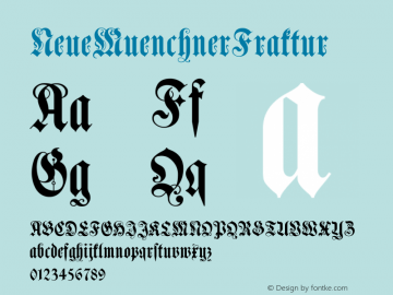 ☞NeueMuenchnerFraktur Version 1.000;com.myfonts.rmu.neue-muenchner-fraktur.neue-muenchner-fraktur.wfkit2.3wX9图片样张