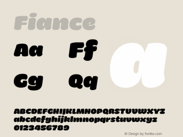 ☞Fiance Version 1.000;com.myfonts.sudtipos.fiance.fiance.wfkit2.3z5a图片样张