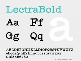 ☞LectraBold Version 001.001;com.myfonts.easy.wiescherdesign.lectra.bold.wfkit2.version.3Fiy图片样张