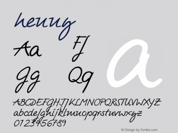 ☞henny Version 1.000;com.myfonts.driemeyer-design.henny.henny.wfkit2.3TsA图片样张