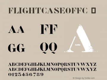 ☞Flightcase Offc Version 7.504; 2009; Build 1020;com.myfonts.easy.fontfont.ff-flightcase.offc-regular.wfkit2.version.3XYK图片样张