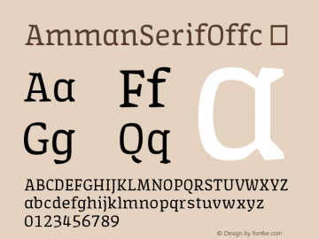☞Amman Serif Offc Version 7.504; 2010; Build 1020;com.myfonts.easy.fontfont.amman-serif-pro.offc-regular.wfkit2.version.3YiG图片样张