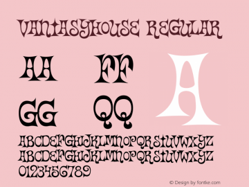 Vantasyhouse Regular Version 1.000;PS 001.000;hotconv 1.0.38 Font Sample