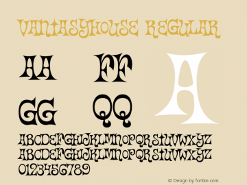 Vantasyhouse Regular 001.000 Font Sample