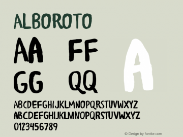 ☞ALBOROTO 001.001; ttfautohint (v1.3);com.myfonts.easy.rodrigotypo.alboroto.regular.wfkit2.version.47Pu图片样张