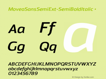 ☞MoveoSansSemiExt-SemiBoldItalic Version 1.002; ttfautohint (v1.5);com.myfonts.easy.green-type.moveo-sans.semi-ext-semi-bold-italic.wfkit2.version.4hns图片样张