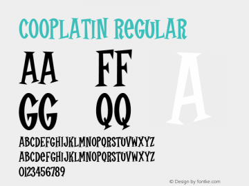 CoopLatin Regular 001.000图片样张