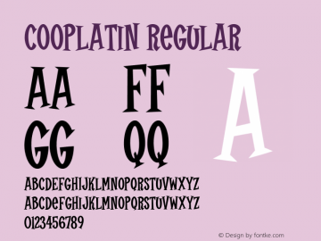 CoopLatin Regular 001.000 Font Sample