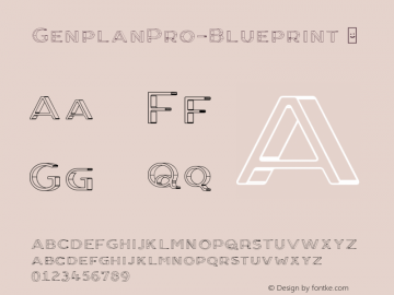 ☞Genplan Pro Blueprint Version 1.9.9; ttfautohint (v1.5);com.myfonts.easy.thundertype.genplan-pro.blueprint.wfkit2.version.4qSb图片样张