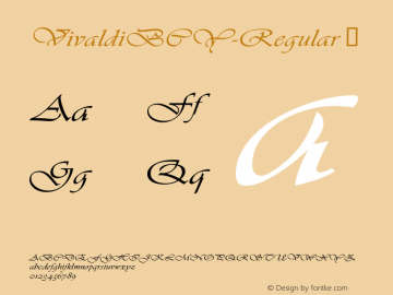 ☞VivaldiBCY Regular Version 002.000;com.myfonts.ef.vivaldi.b-regular.wfkit2.3xkU图片样张