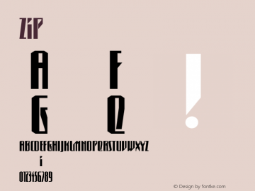 ☞ZiP Version 001.000 ;com.myfonts.easy.mti.zi-p.zi-p.wfkit2.version.sQs图片样张