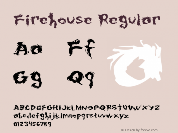 Firehouse Regular Version 1.000;PS 001.000;hotconv 1.0.38 Font Sample