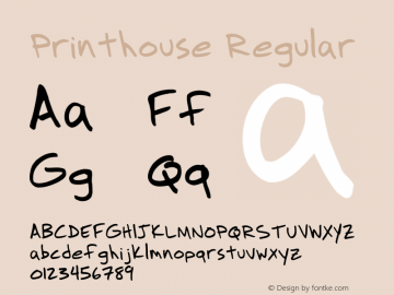Printhouse Regular 001.000 Font Sample