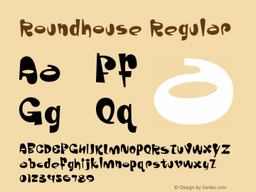 Roundhouse Regular Version 001.000 Font Sample