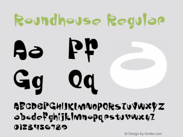 Roundhouse Regular 001.000 Font Sample