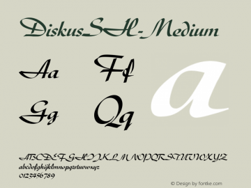 ☞DiskusSH-Medium OTF 1.000; PS 001.00;Core 1.0.0;com.myfonts.easy.efscangraphic.diskus-sh.medium.wfkit2.version.2jcC图片样张