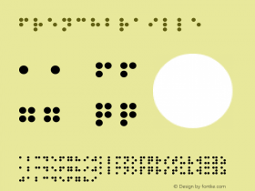 ☞FrenchBraille 001.000;com.myfonts.easy.dsgnhaus.stencil-full.french-braille.wfkit2.version.2XM8图片样张