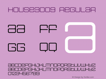 HOUSE3009 Regular Version 1.000;PS 001.000;hotconv 1.0.38图片样张