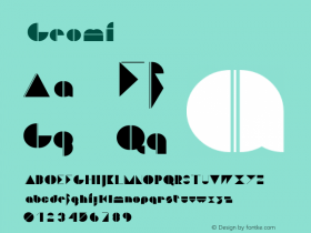 ☞Geomi 001.000;com.myfonts.easy.volcano.geomi.regular.wfkit2.version.3e1X图片样张