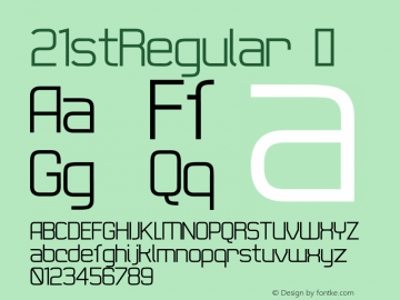 ☞21stRegular 001.000;com.myfonts.fw-identikal.21st.regular.wfkit2.35WT图片样张