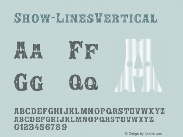 ☞Show-LinesVertical Version 1.000;com.myfonts.easy.juan-jose-lopez.show.lines-vertical.wfkit2.version.4c9m图片样张