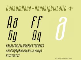 ☞CansumHand-HandLightItalic Version 1.000; ttfautohint (v1.5);com.myfonts.easy.world-of-the-fonts.cansum-hand.light-italic.wfkit2.version.4tVT图片样张