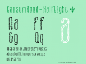 ☞CansumHand-HalfLight Version 1.000; ttfautohint (v1.5);com.myfonts.easy.world-of-the-fonts.cansum-hand.half-light.wfkit2.version.4tVY图片样张