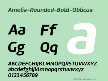 ☞Amelia-Rounded-Bold-Oblicua Version 001.001; ttfautohint (v1.3);com.myfonts.easy.tipotype.amelia-rounded.bold-oblicua.wfkit2.version.4oho图片样张