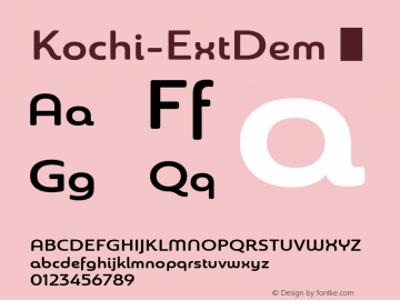 ☞Kochi-ExtDem Version 1.000;PS 001.001;hotconv 1.0.56;com.myfonts.easy.insigne.kochi.ext-demi.wfkit2.version.4tLp图片样张