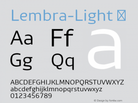 ☞Lembra Light 1.300; ttfautohint (v1.6);com.myfonts.easy.bytype.lembra.light.wfkit2.version.4Vr5图片样张