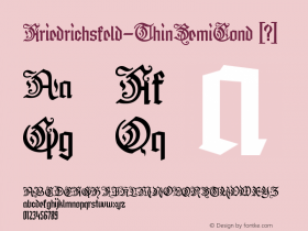 ☞Friedrichsfeld Thin SemiCond Version 1.000; ttfautohint (v1.5);com.myfonts.easy.otto-maurer.friedrichsfeld.thin-semi-cond.wfkit2.version.4PRM图片样张