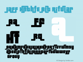 Jazz Gothic-Alt Regular 1.00 June 2005 Font Sample