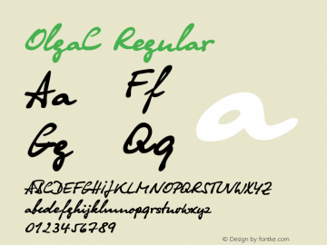 OlgaC Regular OTF 1.0;PS 1.000;Core 116;AOCW 1.0 161图片样张