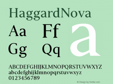 ☞HaggardNova Version 1.000;com.myfonts.easy.tipografiaramis.haggard-nova.regular.wfkit2.version.4LNm图片样张