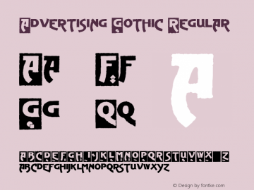 Advertising Gothic Regular 001.001图片样张