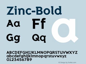 ☞Zinc Bold Zinc Bold (version 1.0); ttfautohint (v1.5);com.myfonts.easy.k-type.zinc.Bold.wfkit2.version.4Zm5图片样张