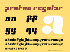 Proton Regular 001.000 Font Sample