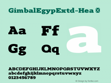 ☞Gimbal Egyptian Extended Heavy Version 1.000;com.myfonts.easy.aviation.gimbal-egyptian.extended-heavy.wfkit2.version.52hB图片样张