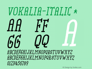 ☞Vokalia Italic Version 1.000;com.myfonts.easy.pizzadude.vokalia.italic.wfkit2.version.5dW7图片样张