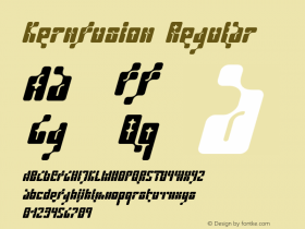 Kernfusion Regular Version 1.000;PS 001.000;hotconv 1.0.38 Font Sample