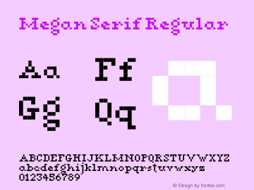 Megan Serif Regular 1.0图片样张