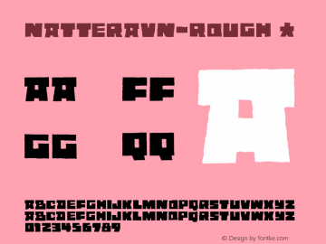 ☞Natteravn Rough Version 1.000;com.myfonts.easy.pizzadude.natteravn.rough.wfkit2.version.53Hs图片样张