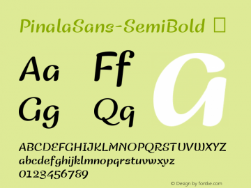 ☞PinalaSans-SemiBold 001.001;com.myfonts.easy.typomancer.pinala.sans-semi-bold.wfkit2.version.56qo图片样张