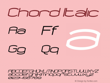 Chord Italic Version 001.000图片样张