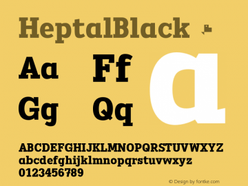 ☞Heptal Black Version 1.530;com.myfonts.easy.defharo.heptal.black.wfkit2.version.58jV图片样张